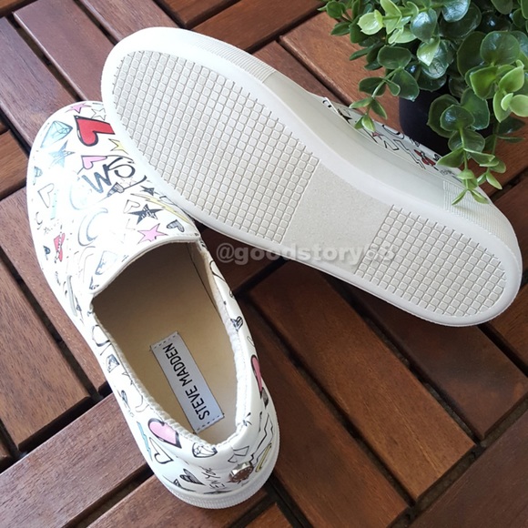 Steve Madden Gillian White Multi Sneakers - Picture 4 of 8